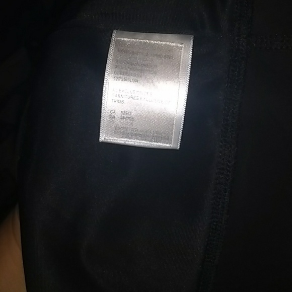 Black leggings with mesh details, wide waistband - Picture 8 of 8